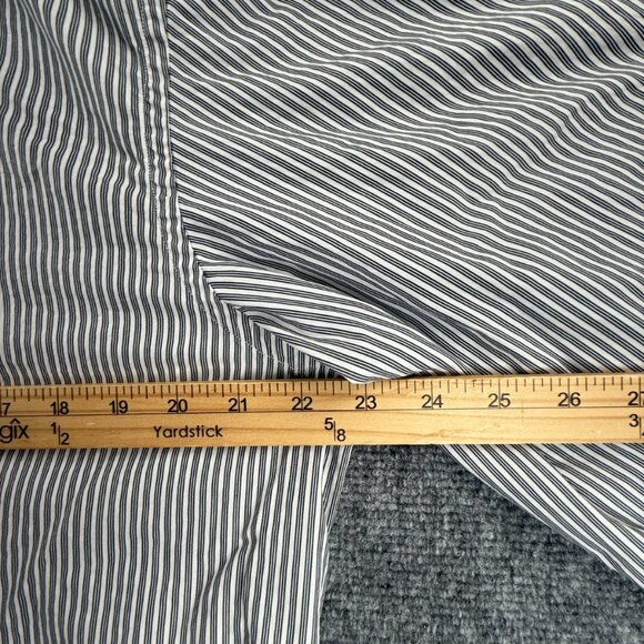 Gucci Striped Black White Contrast Collar Italy Made Button Up Shirt Size Woven - Picture 8 of 16